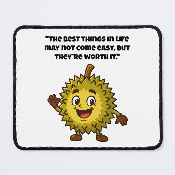 Item preview, The Best Things Are Bold – Smiling Durian Character Art designed and sold by Latitude 1°N.