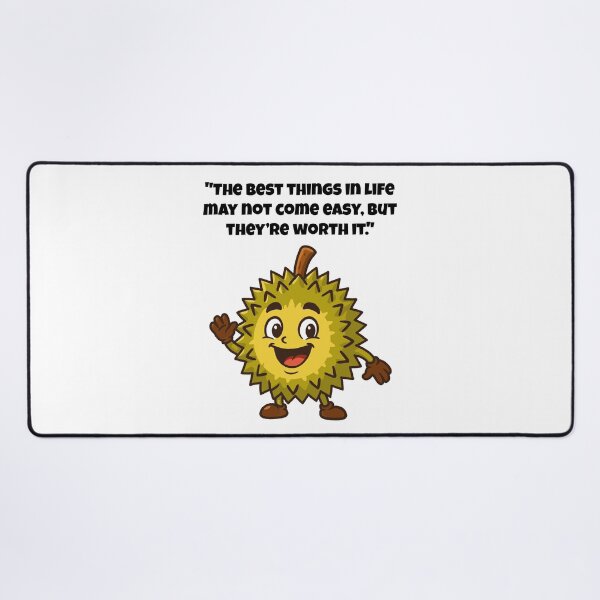 Item preview, The Best Things Are Bold – Smiling Durian Character Art designed and sold by Latitude 1°N.