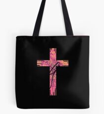 The Cross (Pink Theme) Tote Bag