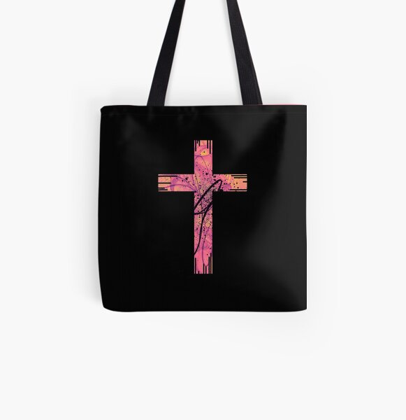 The Cross (Pink Theme) All Over Print Tote Bag