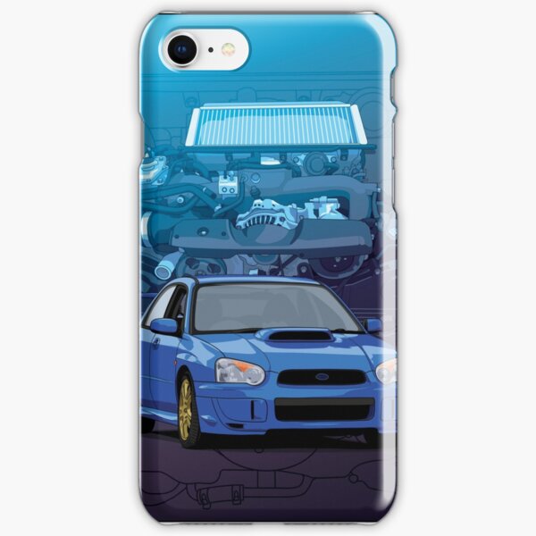 Subaru Impreza WRX STI GDB 'Blobeye ' with ej20 backdrop iPhone Snap Case