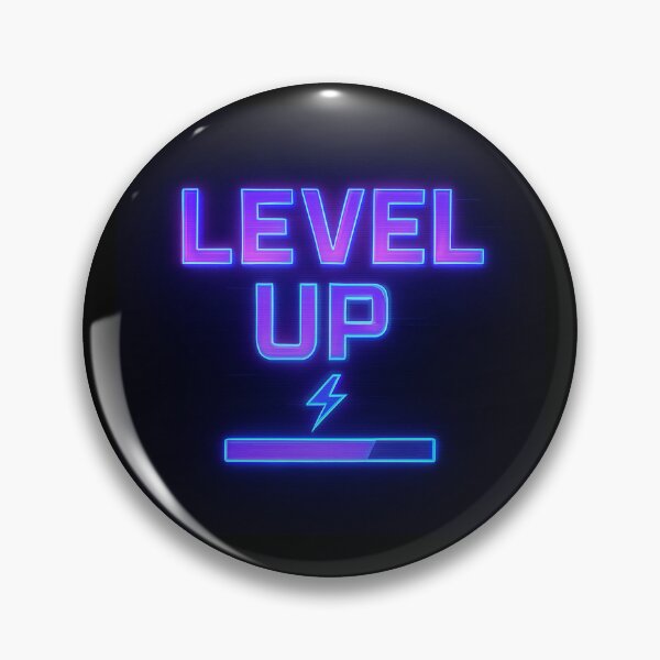 Item preview, LEVEL UP ⚡ Neon Progress Bar Gaming Design designed and sold by Metalist Zone.