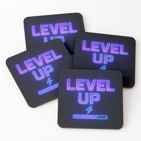 Item preview, LEVEL UP ⚡ Neon Progress Bar Gaming Design designed and sold by Metalist Zone.