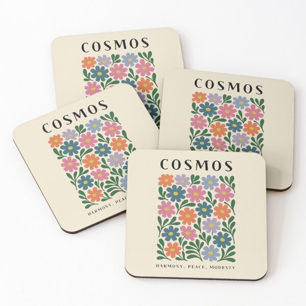 Item preview, Cosmos Flower Poster | Botanical Art with Meaningful English Name & Illustration designed and sold by JOOKDesign.