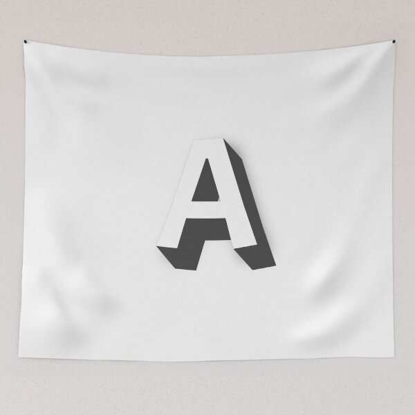 Item preview, Bold Letter A Black Baseball Cap – Minimalist Alphabet Design designed and sold by Ninjaja.
