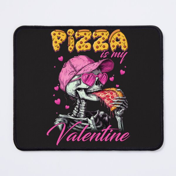Item preview, Pizza Is My Valentine Day Funny Skeleton  designed and sold by DareDaniella.