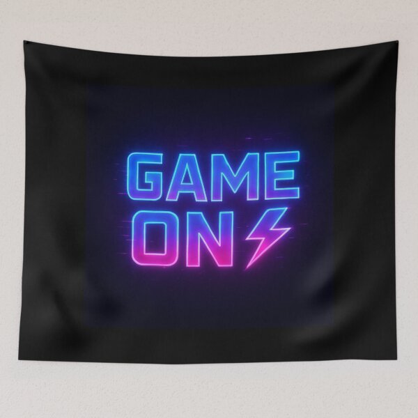 Item preview, GAME ON ⚡ Neon Glitch Gaming Design designed and sold by Metalist Zone.