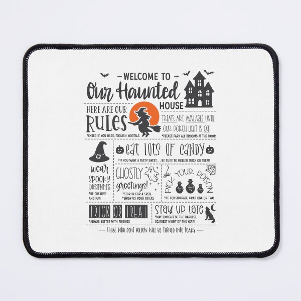 Item preview, Welcome to Our Haunted House – Halloween Rules designed and sold by wikawiki.