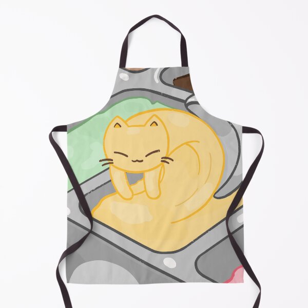 Item preview, Pudding the Cat as Ice Cream – Cute Kawaii Dessert Illustration designed and sold by Sleepy-Town.