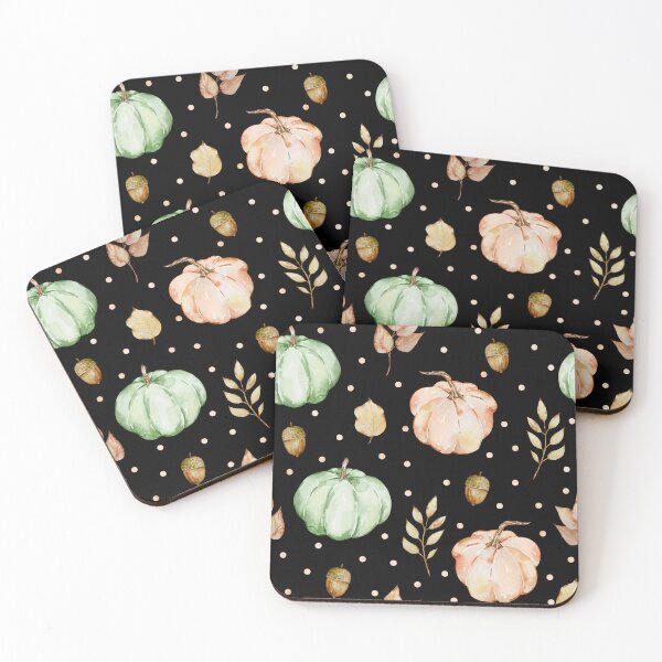 Item preview, Watercolor Pumpkins and Autumn Leaves Pattern Graphic T-shirt Design designed and sold by FestivityFinds.