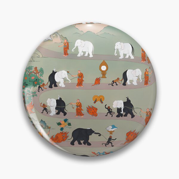 Item preview, Buddhism-Print---The-Nine-Mental-Abidings-Path-Of-Samatha designed and sold by AnastasiaBohme.