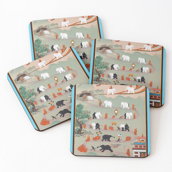 Item preview, Buddhism-Print---The-Nine-Mental-Abidings-Path-Of-Samatha designed and sold by AnastasiaBohme.