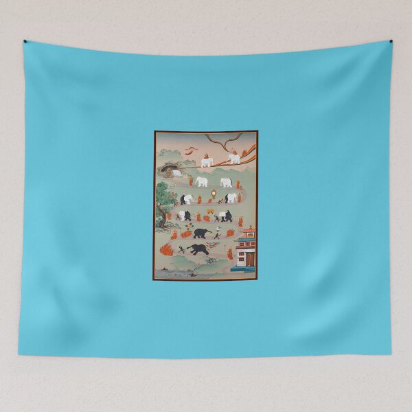 Item preview, Buddhism-Print---The-Nine-Mental-Abidings-Path-Of-Samatha designed and sold by AnastasiaBohme.