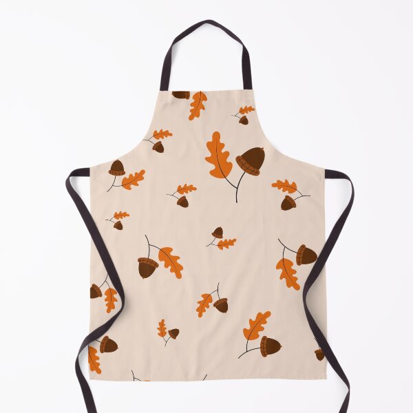 Item preview, Autumn Acorns and Orange Leaves Pattern A-Line Dress Design designed and sold by FestivityFinds.