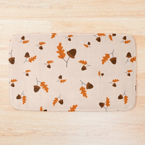 Item preview, Autumn Acorns and Orange Leaves Pattern A-Line Dress Design designed and sold by FestivityFinds.