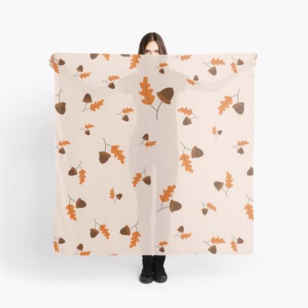 Item preview, Autumn Acorns and Orange Leaves Pattern A-Line Dress Design designed and sold by FestivityFinds.
