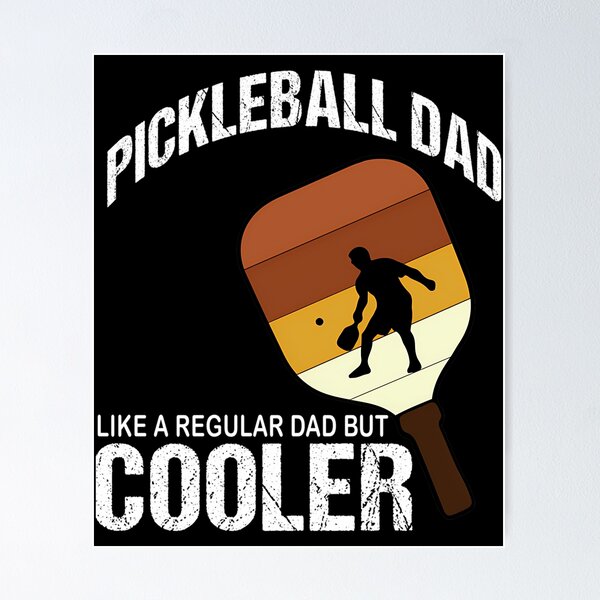 Aperçu de l'œuvre Papa Pickleball comme un papa normal mais plus cool créée et vendue par Storekayo.