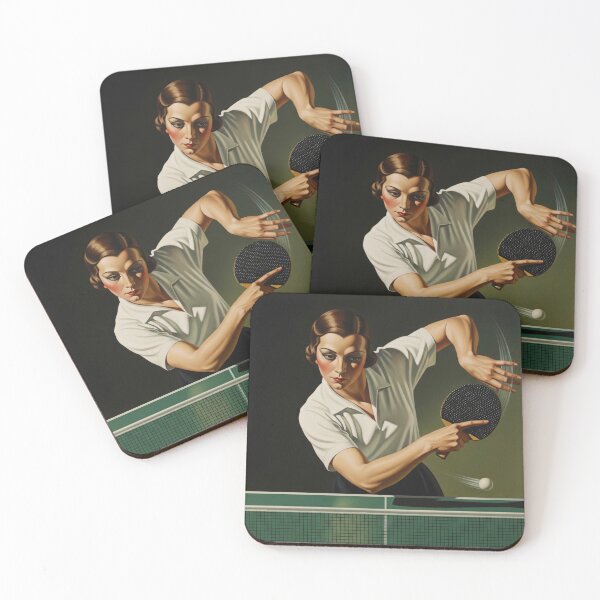 Item preview, LE REVERS RAPIDE (The Quick Backhand) - Original Art Deco Artwork designed and sold by elektronen.