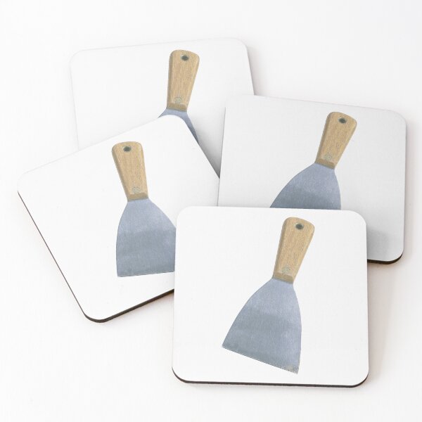 Item preview, Putty Knife Illustration, Vintage Painting and Decorating Tool Art, Spackle Scraper and Drywall Putty Knife Design, Workshop Decor Gift for Painters and DIY Enthusiasts designed and sold by bvdesignart.