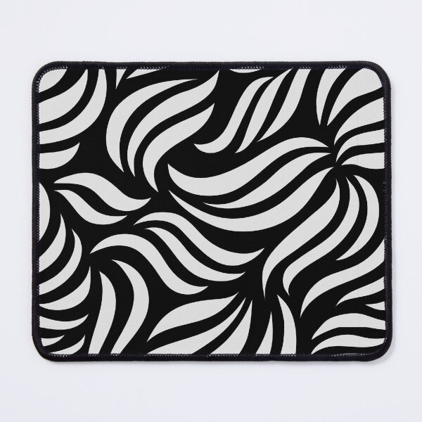 Item preview, Abstract Black and White Wave Pattern Graphic T-shirt Design designed and sold by FestivityFinds.