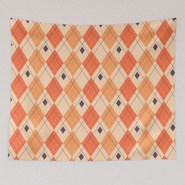 Item preview, Autumn Geometric Diamond Pattern Graphic T-shirt Design designed and sold by FestivityFinds.