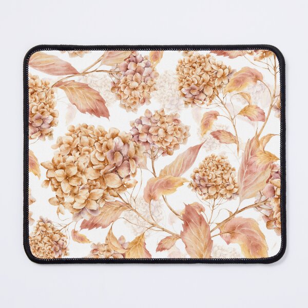 Item preview, Autumn Hydrangea and Leaf Pattern A-Line Dress Design designed and sold by FestivityFinds.