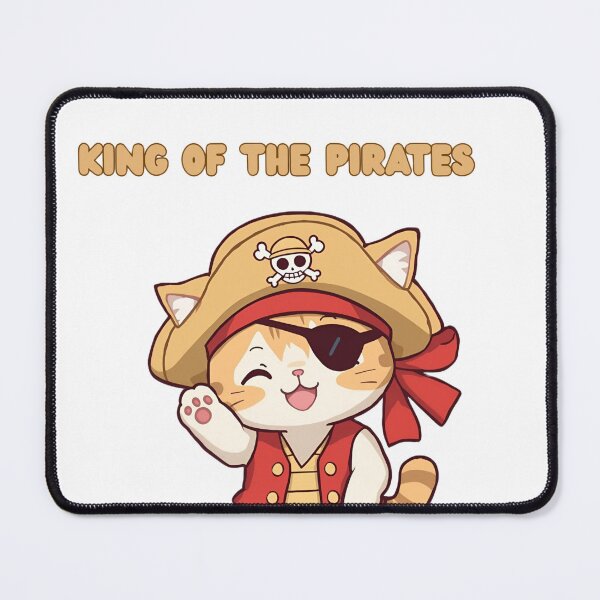 Item preview, King of the Pirates Cat – Cute Anime Pirate Kitty T-Shirt designed and sold by ColorClouds.