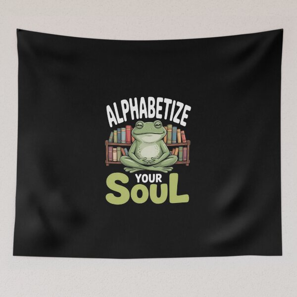 Item preview, Zen frog meditation books and mindful quote designed and sold by KarstenNoanra.