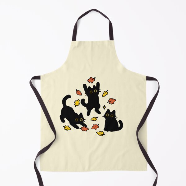 Item preview, Black cat and fall leaves designed and sold by Yinny Design.