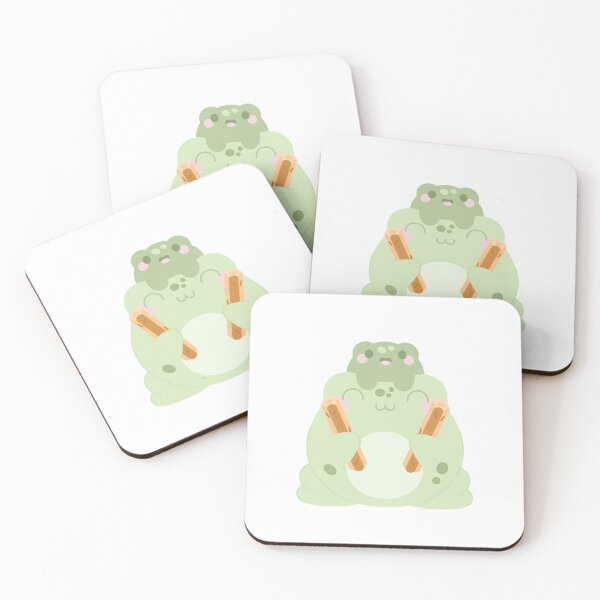Item preview, Cheerful Frog with Breadsticks designed and sold by estebanme.