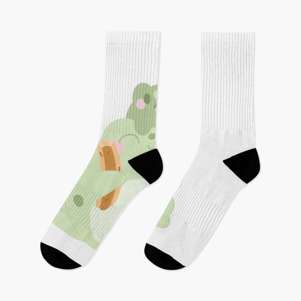 Item preview, Cheerful Frog with Breadsticks designed and sold by estebanme.