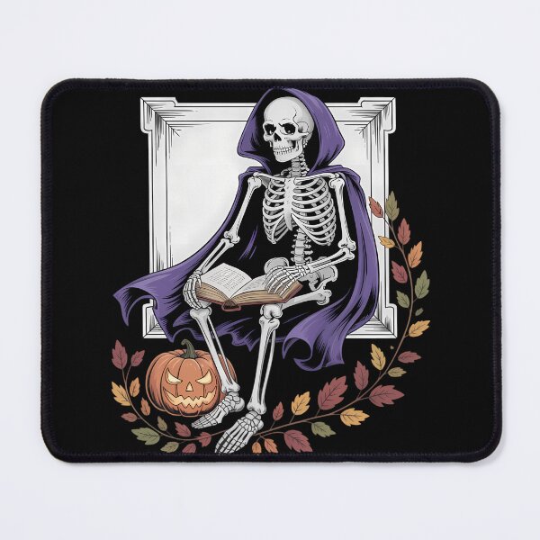 Item preview, Autumn Halloween Skeleton Moody Gothic Watercolor designed and sold by blueyeeti.