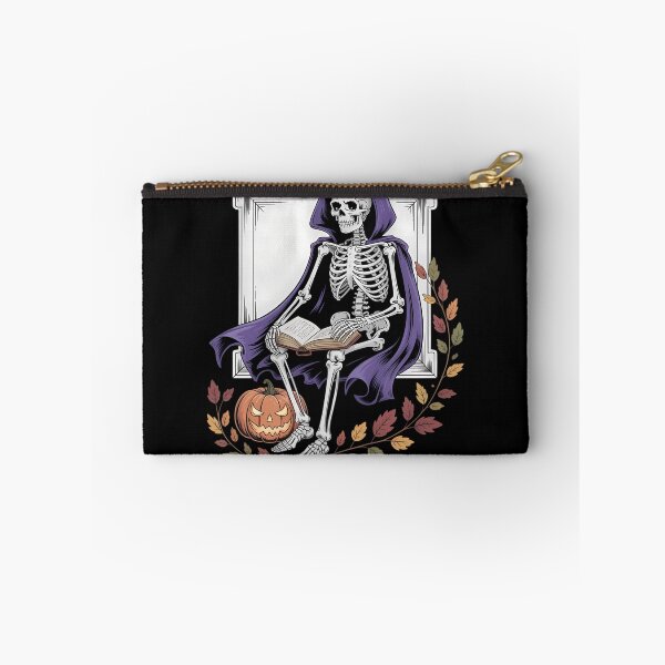 Item preview, Autumn Halloween Skeleton Moody Gothic Watercolor designed and sold by blueyeeti.
