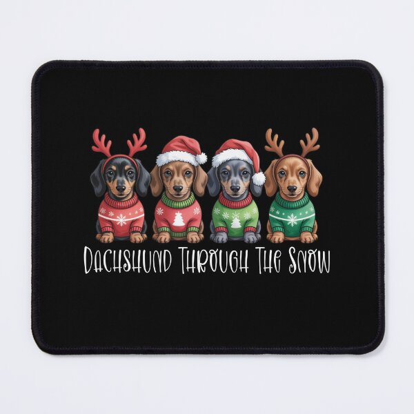 Item preview, Dachshund Through The Snow designed and sold by theartfulaspie.
