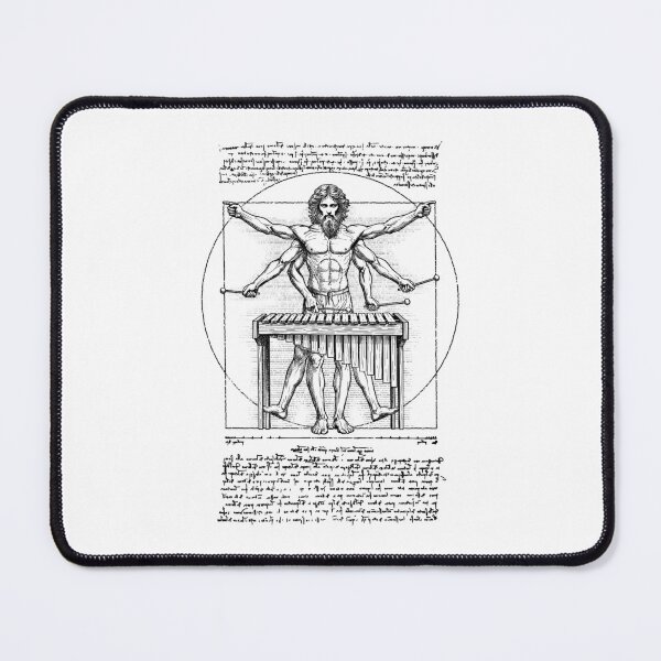 Item preview, Xylophone Xylophonist Music Vitruvian Man Leonardo Da Vinci designed and sold by GrandeDuc.