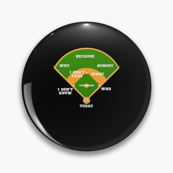 Item preview, Whos on First Baseball Diamond Fielding Card  designed and sold by GreggLangwo.