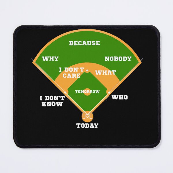 Item preview, Whos on First Baseball Diamond Fielding Card  designed and sold by GreggLangwo.