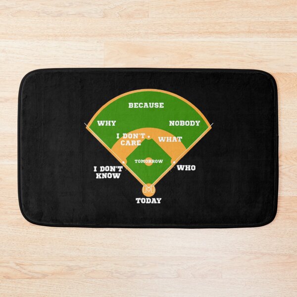Item preview, Whos on First Baseball Diamond Fielding Card  designed and sold by GreggLangwo.