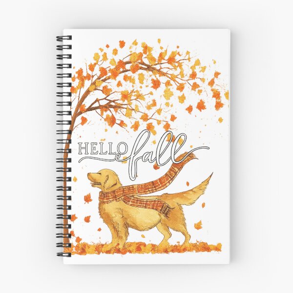 Item preview, Hello Fall Golden Retriever Under Autumn Tree designed and sold by MellieProh.