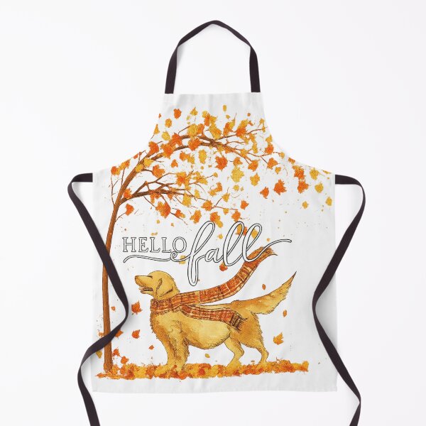 Item preview, Hello Fall Golden Retriever Under Autumn Tree designed and sold by MellieProh.