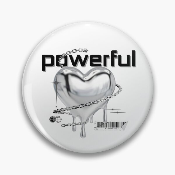 Item preview, Copy of Powerful Chrome Heart – Metallic Melting Heart with Chains & Barcode Aesthetic designed and sold by Origin-of-heart.