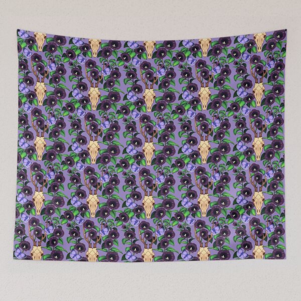 Item preview, Roe Deer & Holly Hock designed and sold by Noctuary-artz.