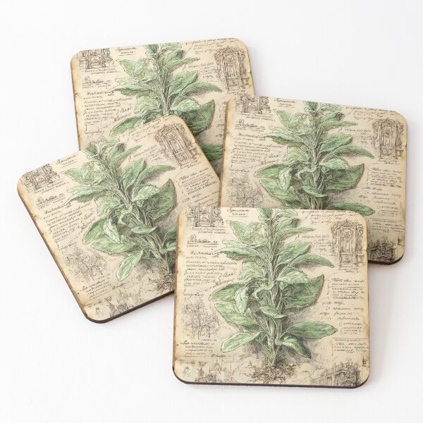 Item preview, Parchment Sage - Victorian Botanical designed and sold by scicilysimonee.