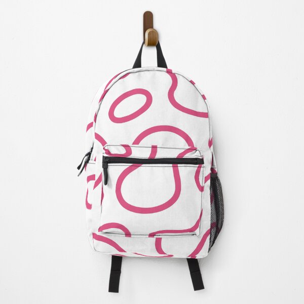 Item preview, Retro Minimalist Pattern with Organic Pink Shapes designed and sold by FLATVAC STICKER.