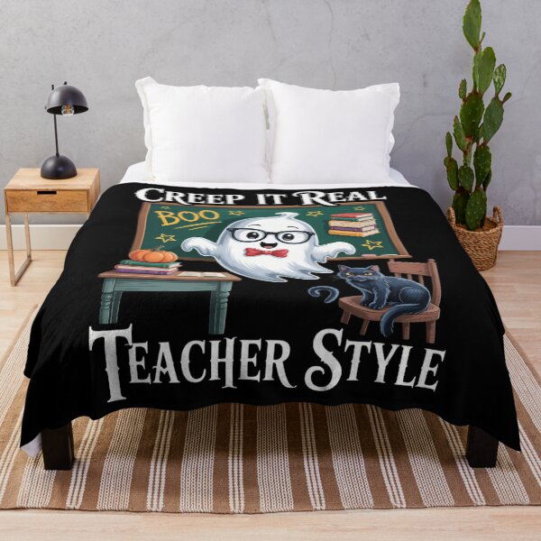 Item preview, Cute Ghost Teacher Halloween Creep It Real Teacher Style designed and sold by blueyeeti.