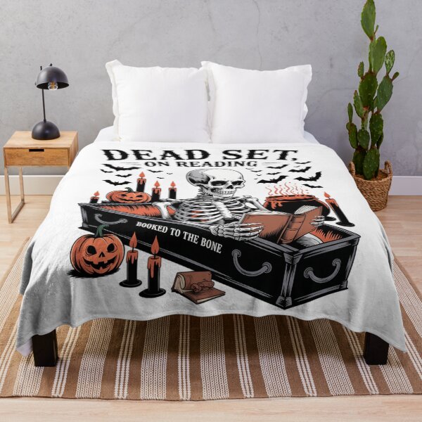 Item preview, Dead Set On Reading Skeleton Halloween Book Lover designed and sold by blueyeeti.