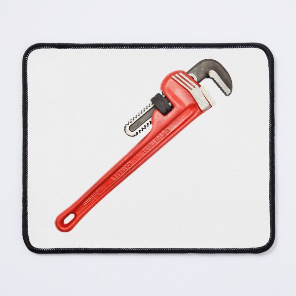 Item preview, Pipe Wrench Illustration, Vintage Plumbing Tool Art, Heavy Duty Adjustable Pipe Wrench Design, Industrial Workshop Decor, Gift for Plumbers, Mechanics and DIY Enthusiasts designed and sold by bvdesignart.