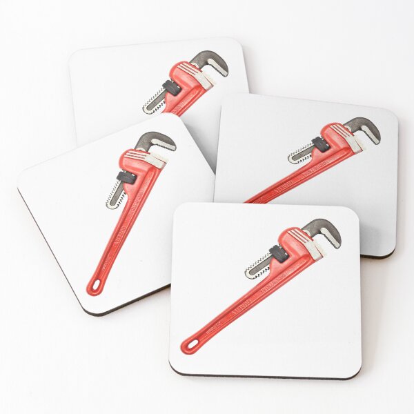 Item preview, Pipe Wrench Illustration, Vintage Plumbing Tool Art, Heavy Duty Adjustable Pipe Wrench Design, Industrial Workshop Decor, Gift for Plumbers, Mechanics and DIY Enthusiasts designed and sold by bvdesignart.