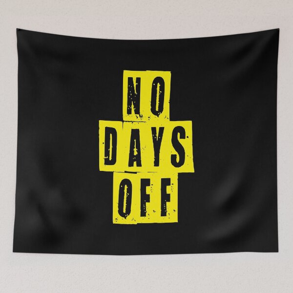 Item preview, Badass Gym Quote | No Days Off designed and sold by typoinspired.