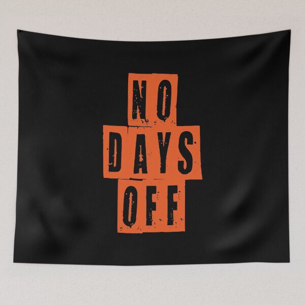 Item preview, Badass Gym Quote | No Days Off designed and sold by typoinspired.